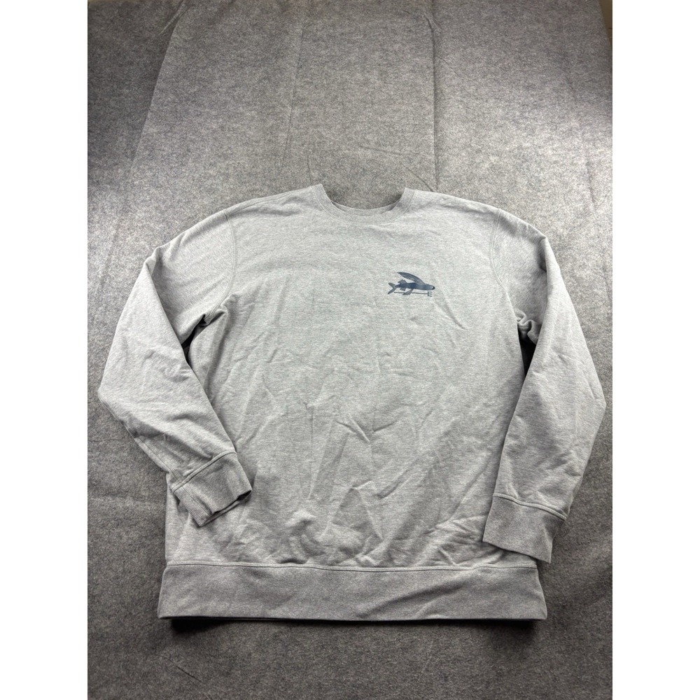 Patagonia Sweatshirt Mens XL Gray Surf Activists Crewneck Flying Fish Pullover